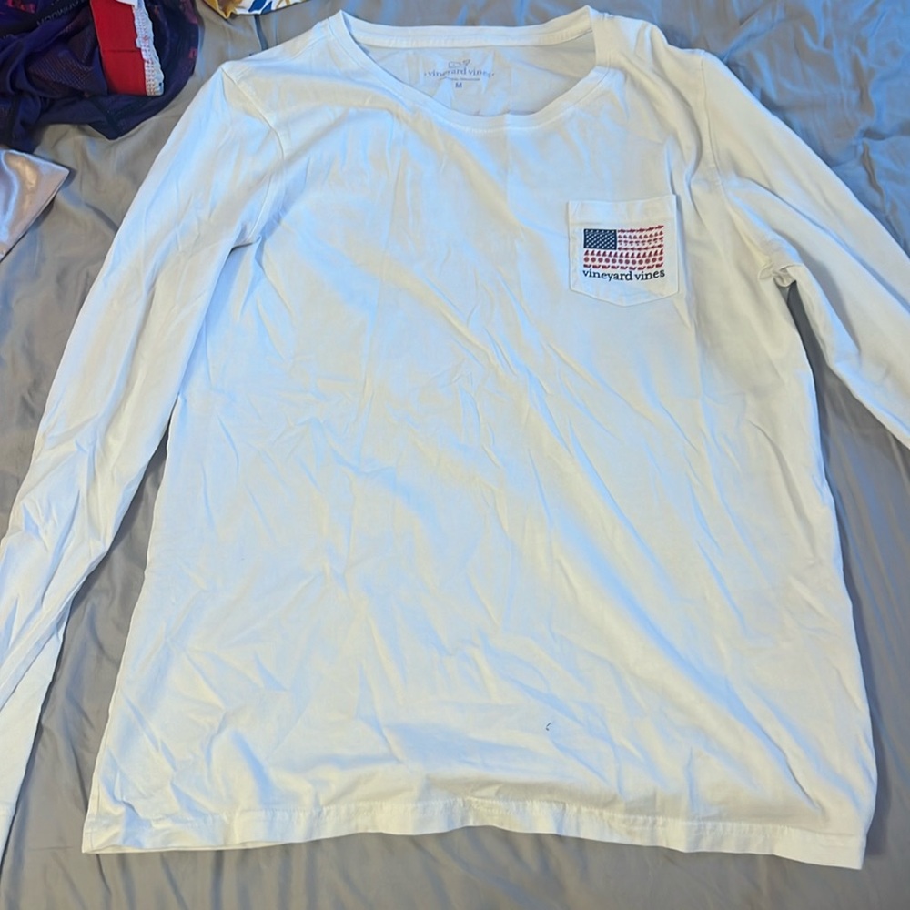 American flag vineyard vine shirt